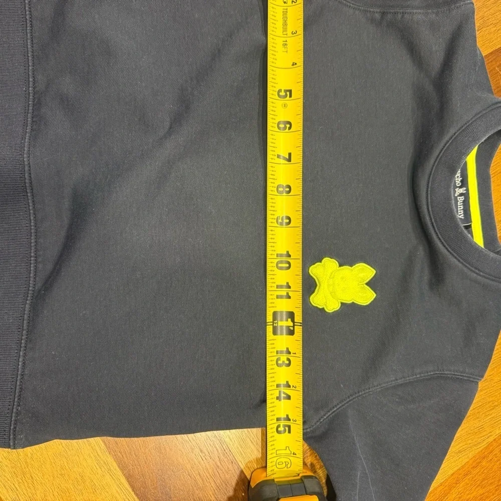 Psycho Bunny Navy Sweatshirt with Vibrant Yellow Emblem